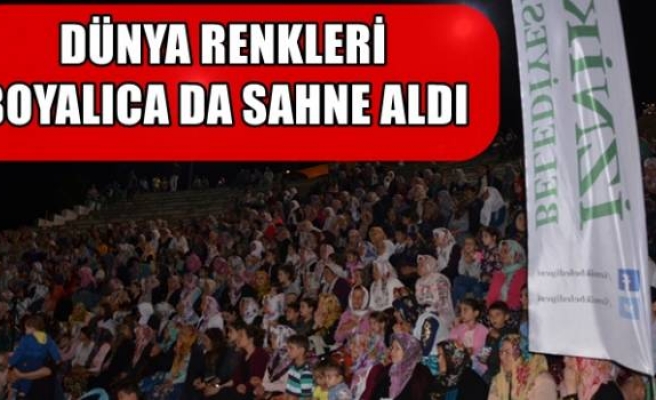 DÜNYA RENKLERİ BOYALICA DA SAHNE ALDI