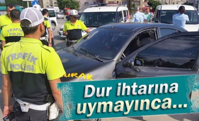 Dur ihtarına uymadı, polisi peşine taktı