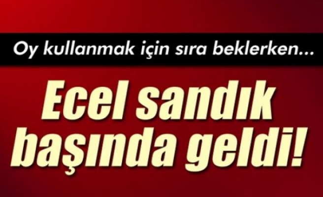 Ecel sandık başında yakaladı