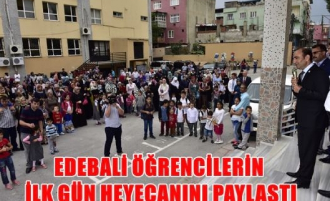 Edebali Öğrencilerin ilk gün heycanını paylaştı