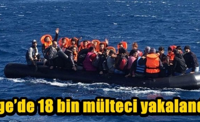 Ege’de 18 bin mülteci yakalandı