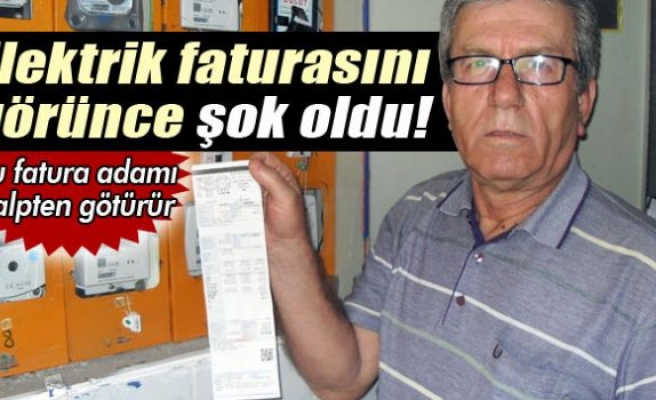 Elektrik faturasını gördü şok oldu