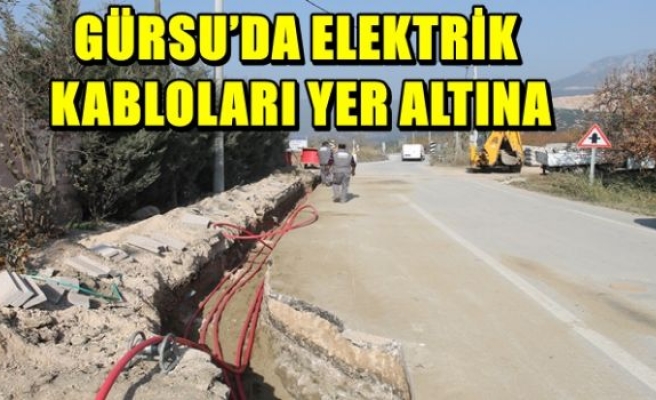 Elektrik kabloları yeraltında