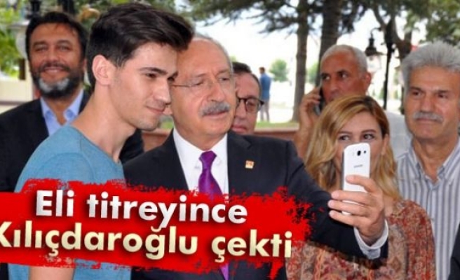 Elleri tireyince Kılıçdaroğlu çekti