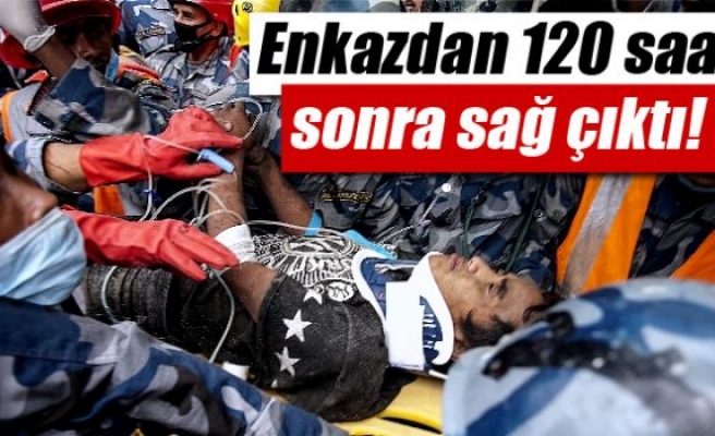 Enkazdan 5 gün sonra sağ çıktı