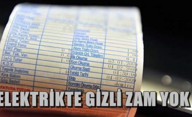 EPDK: Elektrikte gizli zam yok