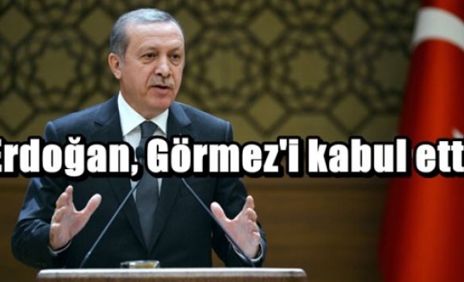 Erdoğan, Görmez'i kabul etti