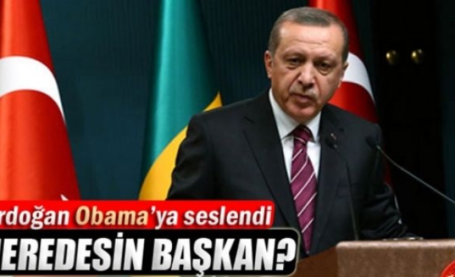 Erdoğan: 'Neredesin başkan'