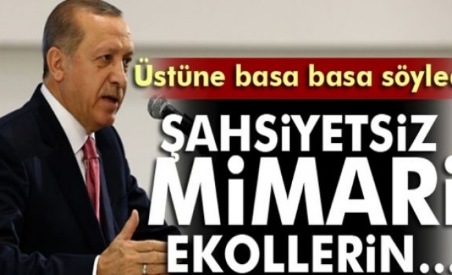 Erdoğan’dan Şehircilik Şurası’nda yatay mimari vurgusu