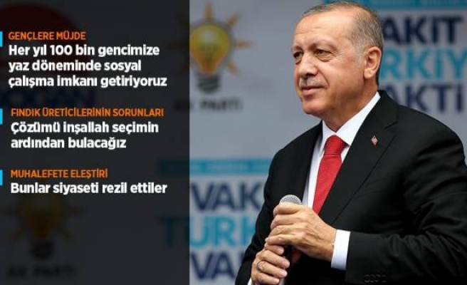 Erdoğan'dan üniversite öğrencilerine müjde