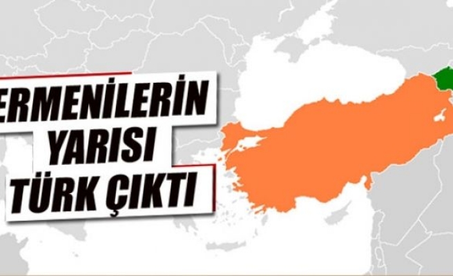 Ermenilerin yarısı Türk çıktı