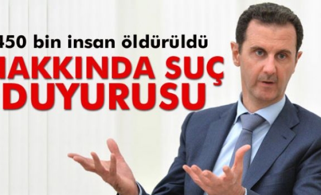 Esad hakkında suç duyurusu