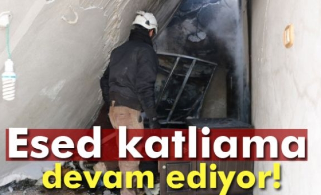 Esed Bombalamaya Devam Ediyor