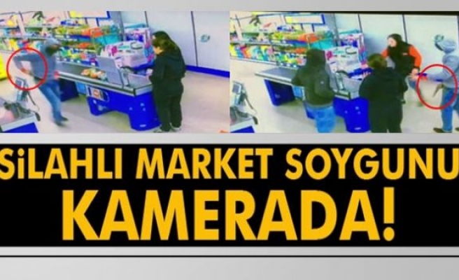 Esenyurt'ta market soygunu kamerada