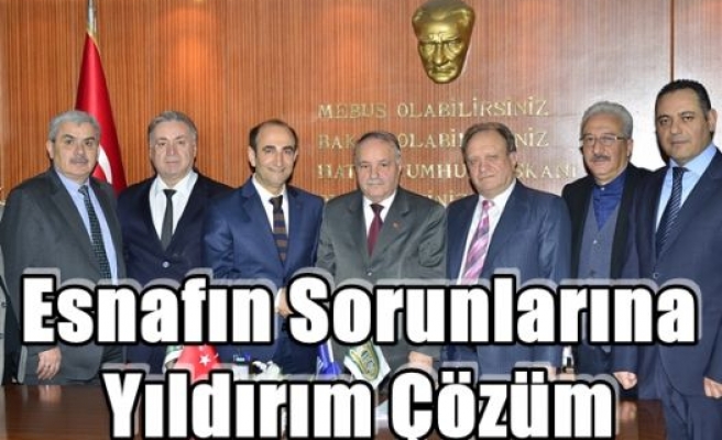 Esnafın Sorunlarına Yıldırım Çözüm