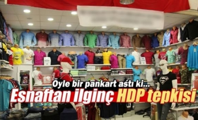 Esnaftan ilginç HDP tepkisi