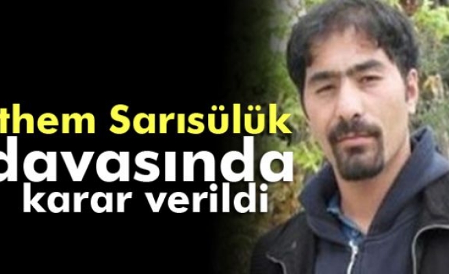 Ethem Sarısülük davasında karar verildi