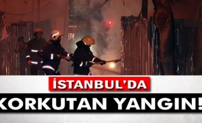 Fatih’te korkutan yangın!