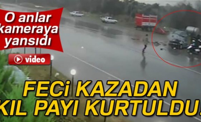 Feci kazadan kıl payı kurtuldu