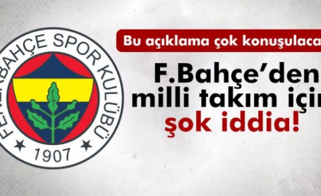 Fenerbahçe'den TFF'ye şok suçlama