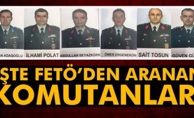 FETÖ’den firari 6 subayın fotoğrafı paylaşıldı