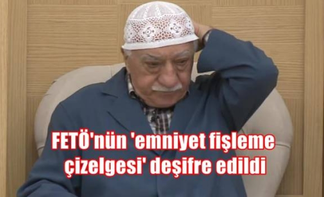 FETÖ'nün 'emniyet fişleme çizelgesi' deşifre edildi