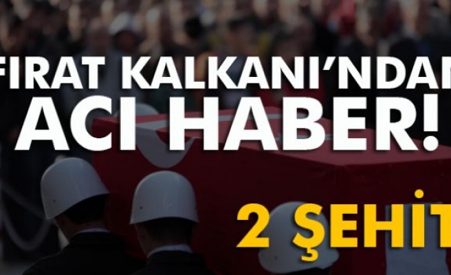 Fırat Kalkanı'ndan acı haber: 2 şehit