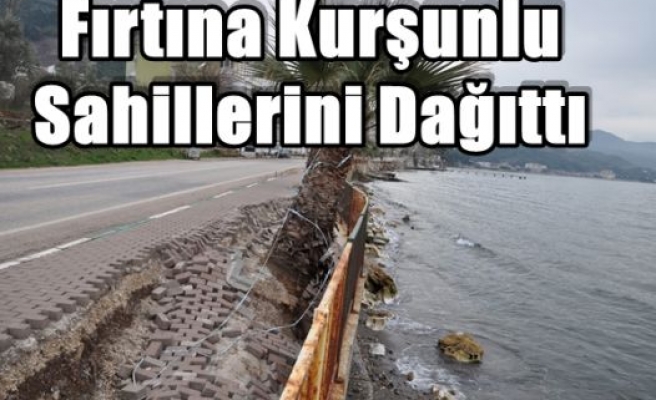 Fırtına Kurşunlu Sahillerini Dağıttı