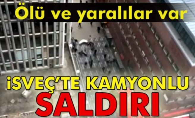 Flaşh : İsveç'te Kamyonlu Saldırı