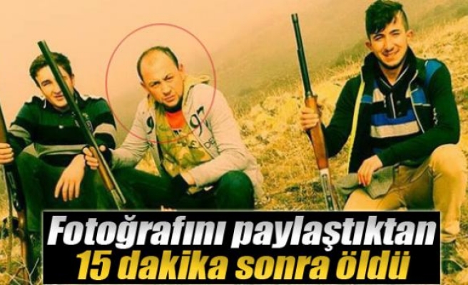 Fotoğrafını paylaştıktan 15 dakika sonra öldü