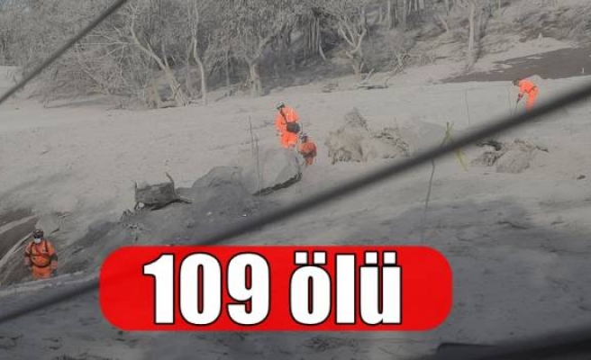 Fuego Yanardağı'ndaki patlamalar: 109 ölü