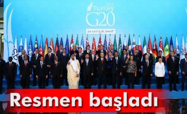 G20 Liderler Zirvesi resmen başladı