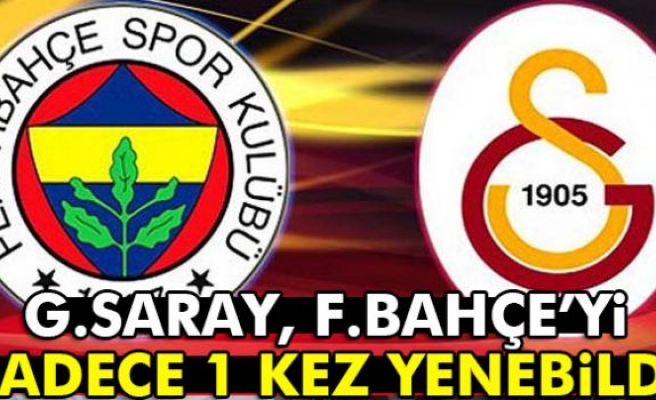 Galatasaray Fenerbahçe'yi Sadece Bir Kez Yenebildi!