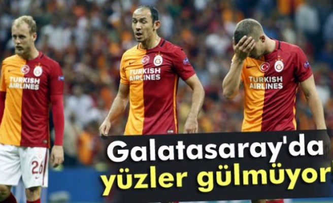 Galatasaray'da yüzler gülmüyor