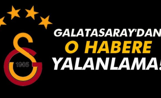 Galatasaray'dan yalanlama