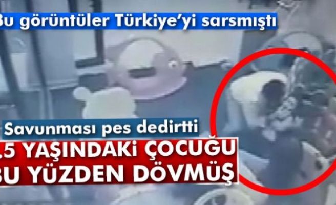 Garsona kızıp çocuğu dövmüş!