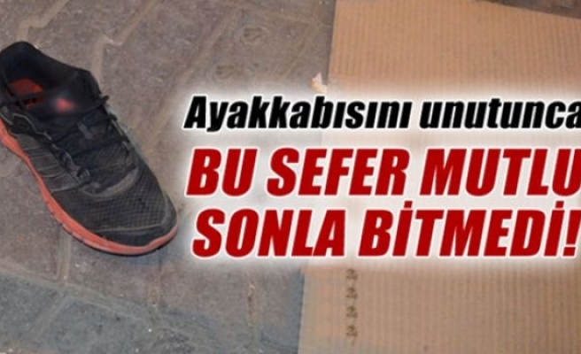 Gaspçıyı ayakkabısı ele verdi