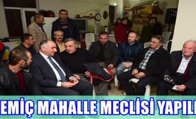 GEMİÇ MAHALLESİ SAKİNLERİNİ DİNLEDİ