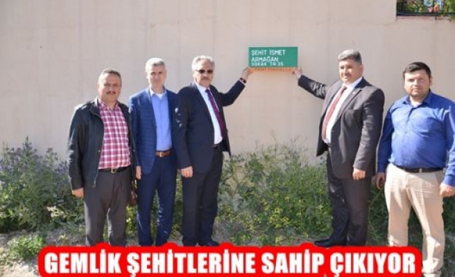 Gemlik Şehitlerine Sahip Çıkıyor