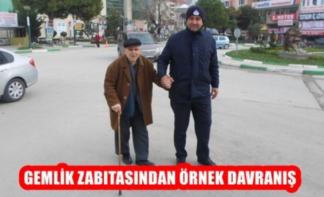 Gemlik Zabıtasından Örnek Davranış