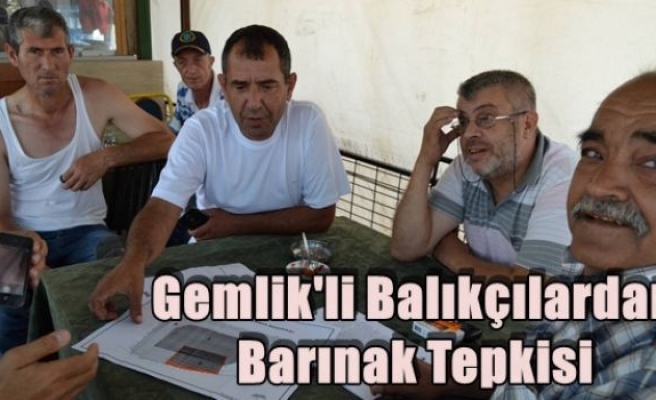 Gemlik'li Balıkçılardan Barınak Tepkisi