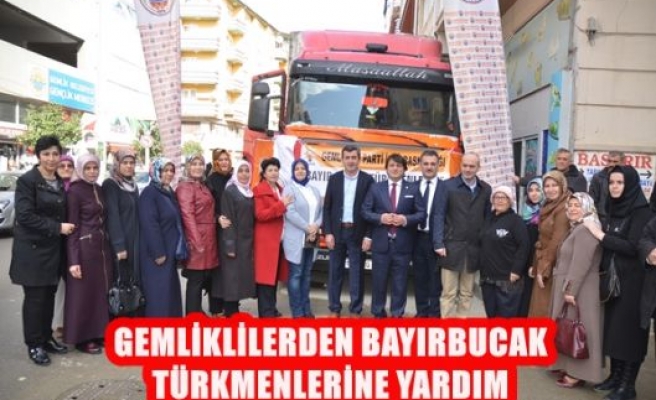 Gemliklilerden bayırbucak türkmenlerine yardım