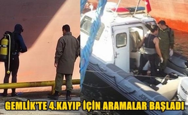 Gemlik'te 4. kayıp için aramalar başladı