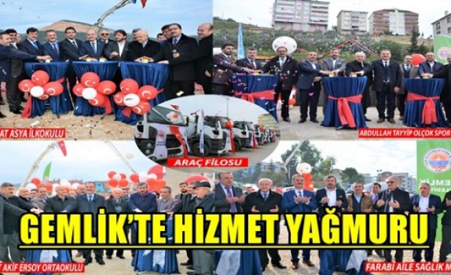 GEMLİK’TE HİZMET YAĞMURU