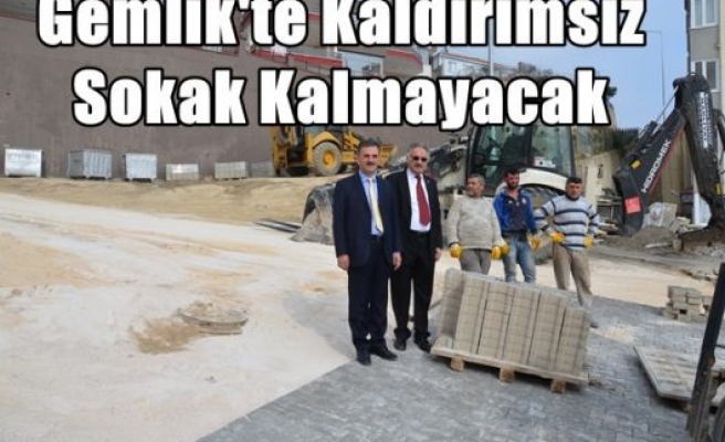 Gemlik'te Kaldırımsız Sokak Kalmayacak