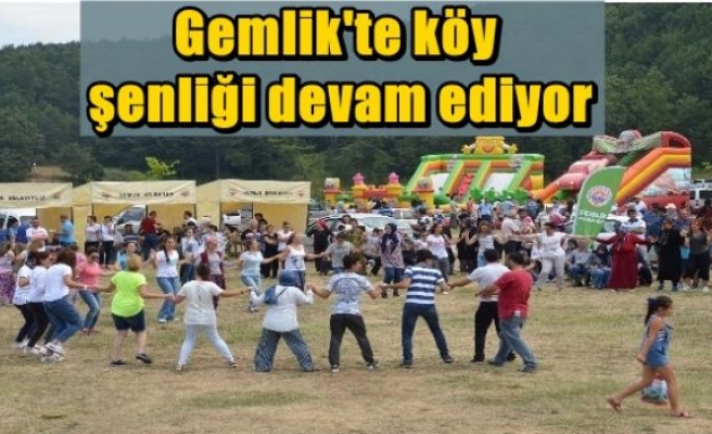 Gemlik'te köy şenliği devam ediyor