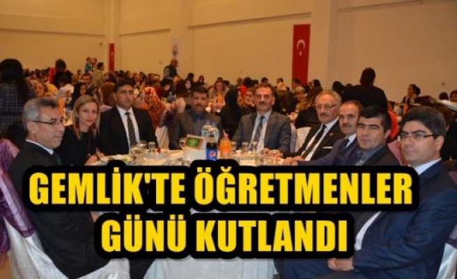 GEMLİK'TE ÖĞRETMENLER GÜNÜ KUTLANDI