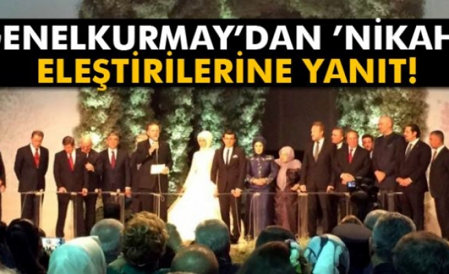 Genelkurmay’dan ’nikah’ eleştirilerine yanıt