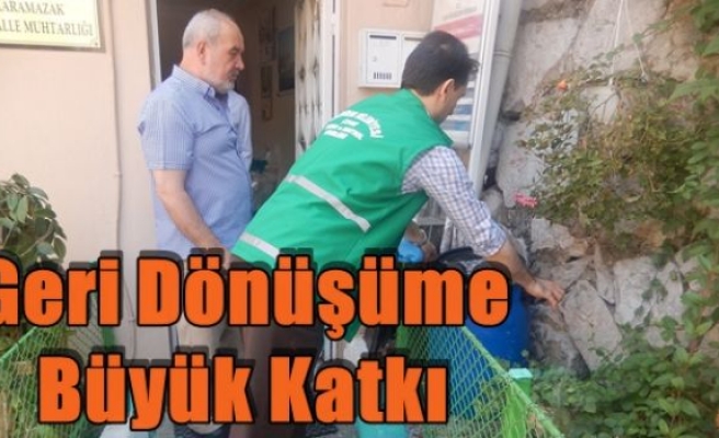 Geri Dönüşüme Büyük Katkı