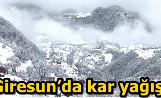 Giresun’da kar yağışı